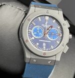 ساعت مچی هابلوت کلاسیک فیوژن مشکی صفحه آبی (تک و ست) Hublot Classic Fusion Black Blue Screen - تصویر 2