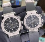 ساعت مچی هابلوت کلاسیک فیوژن سیلور صفحه مشکی (تک و ست) Hublot Classic Fusion Silver Black Screen - تصویر 2