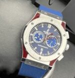 ساعت مچی هابلوت کلاسیک فیوژن سیلور صفحه آبی (تک و ست) Hublot Classic Fusion Silver Blue Screen - تصویر 2