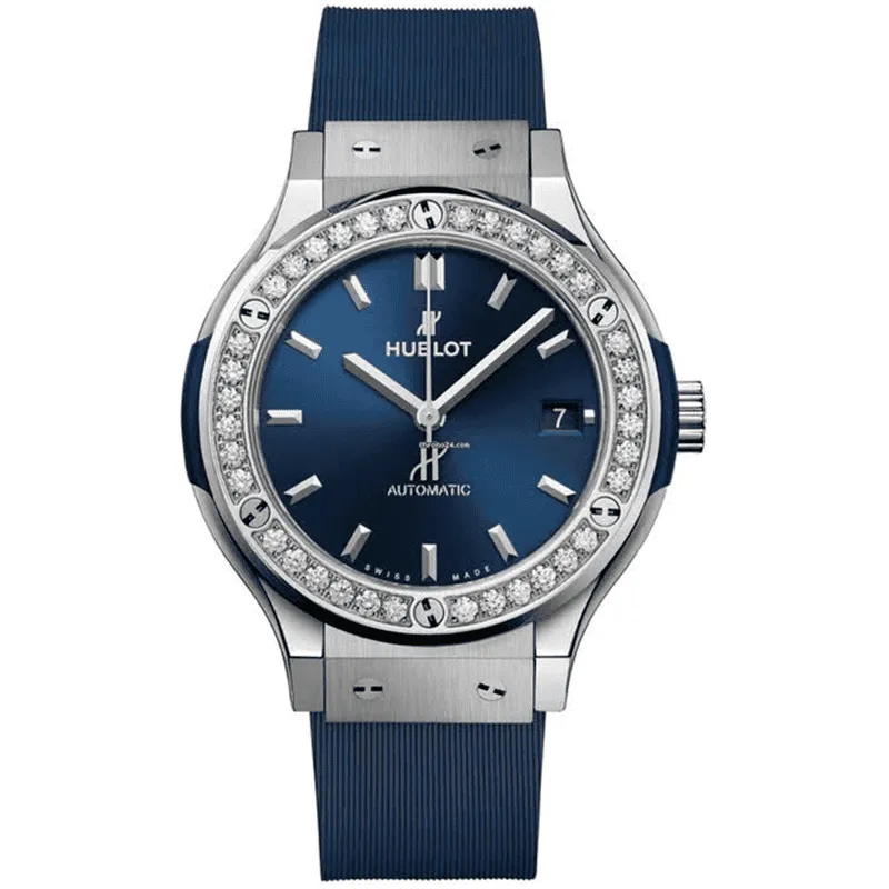 Hublot-Diamonds-Silver-Navy-Screen-Around-Jewel-Thumb ساعت مچی زنانه هابلوت سیلور صفحه سرمهای دور نگین Hublot Diamonds Silver Navy Screen Around Jewel - تصویر 1