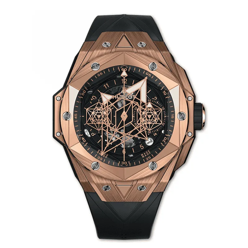 Hublot-Unico-Sang-Bleu-ll-King-Gold-Thumb ساعت مچی مردانه هابلوت کهکشانی رزگلد صفحه مشکی Hublot Big Bang Unico Sang Bleu ll King Rose Gold - تصویر 1