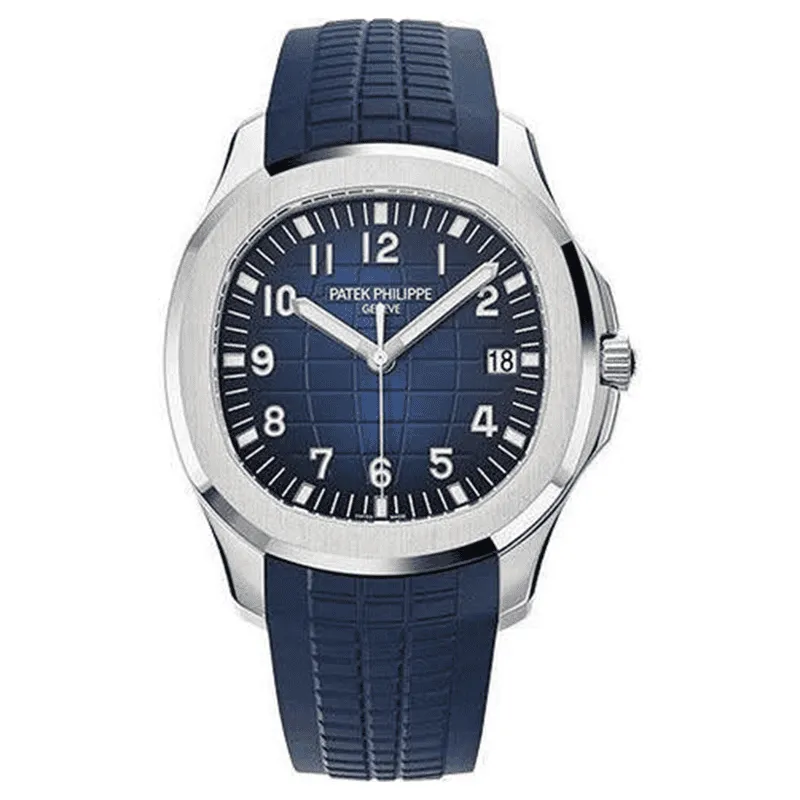 Patek-Philippe-Aquanaut-Silver-Blue-Navy-Screen-Thumb ساعت مچی مردانه پتک فیلیپ آکوانات سیلور آبی صفحه سرمهای Patek Philippe Aquanaut Silver Blue Navy Screen - تصویر 1