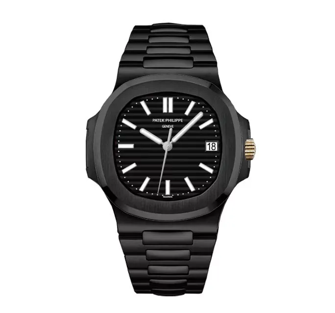 Patek-Philippe-Nautilus-Black-Body-Black-Screen-Thumb ساعت مچی مردانه پتک فیلیپ ناتیلوس مشکی صفحه مشکی Patek Philippe Nautilus Watch Black Black Screen - تصویر 1