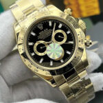 ساعت مچی مردانه رولکس دیتونا کیهانی تمام طلایی صفحه مشکی Rolex Daytona Cosmograph Full Golden Black Screen - تصویر 2