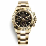 ساعت مچی مردانه رولکس دیتونا کیهانی تمام طلایی صفحه مشکی Rolex Daytona Cosmograph Full Golden Black Screen