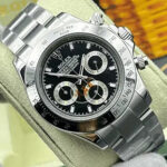 ساعت مچی مردانه رولکس دیتونا کیهانی تمام سیلور صفحه مشکی Rolex Daytona Cosmograph Full Silver Black Screen - تصویر 2