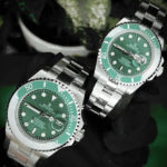 ساعت مچی رولکس ساب مارینر سیلور سبز صفحه سبز (تک و ست) Rolex Submariner Silver Green Screen - تصویر 2