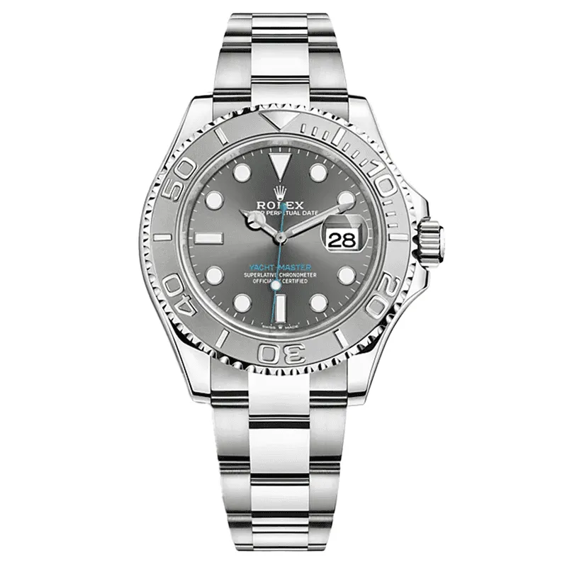 Rolex-Yacht-Master-Silver-Gray-Screen-Thumb ساعت مچی مردانه رولکس یاخ مستر سیلور صفحه خاکستری Rolex Yacht Master Silver Gray Screen - تصویر 1