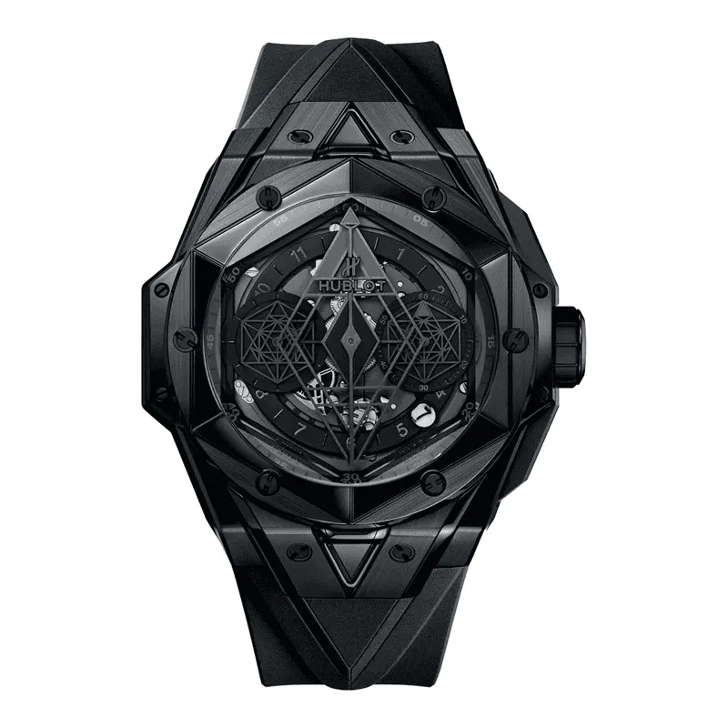 SANG-BLEU-II-BLACK-MAGIC-Thumb ساعت مچی مردانه هابلوت کهکشانی فول مشکی Hublot Big Bang SANG BLEU II BLACK MAGIC - تصویر 1