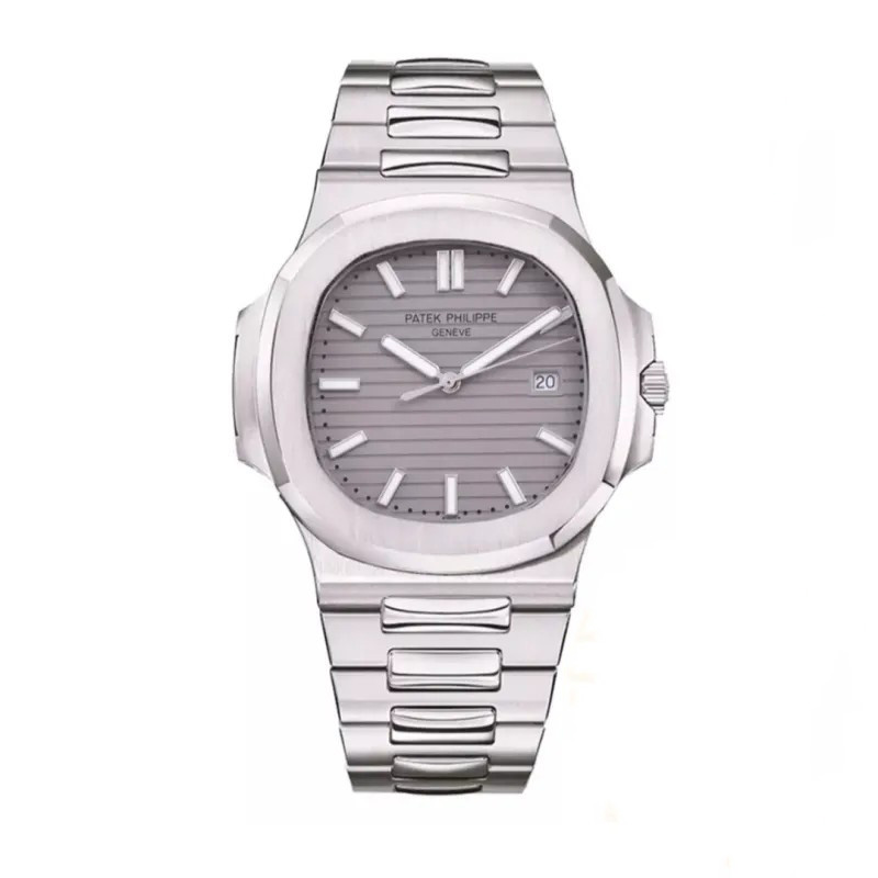Untitled-design-4-10-e1756414853264 ساعت مچی مردانه پتک فیلیپ مدل ناتیلوس طوسی Pattek Philippe nautilus - تصویر 1