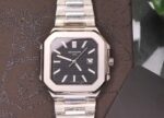 ساعت مچی مردانه پتک فیلیپ کوبیتوس سیلور صفحه مشکی Pattek Philippe Cubitus Silver - تصویر 3