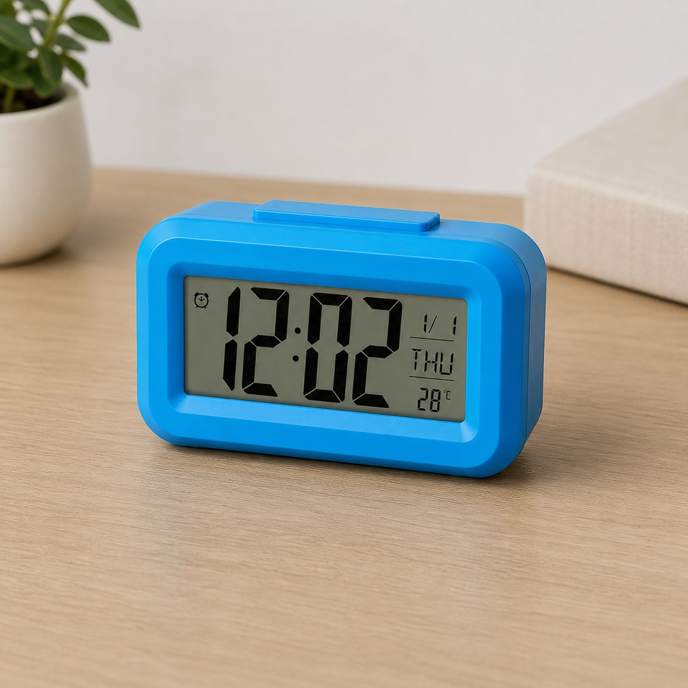 AB62ABCD-0EAB-41F4-BF0C-1D79F764627F.jpg ساعت رومیزی دیجیتال هوشمند مدل Smart LCD - تصویر 1