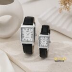 ساعت مچی زنانه و مردانه کاسیو (Casio) – صفحه سفید رومی، قاب مستطیلی - تصویر 2