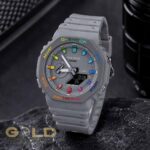 ساعت کاسیو جی‌شاک Casio G-Shock آنالوگ-دیجیتال مدل CasiOak طوسی