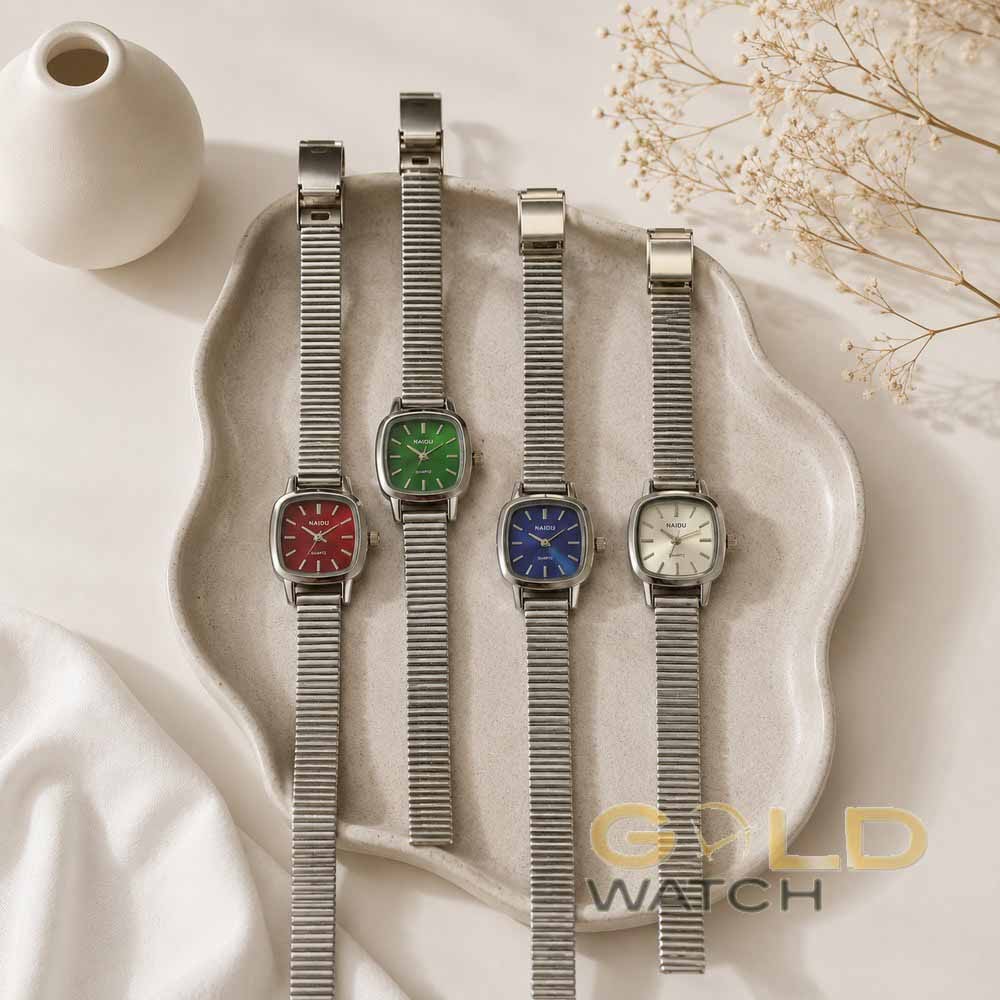 478F547C-120F-41FD-A7DE-8338262B2C30 ساعت مچی زنانه نایدو (NAIDU) قاب مربعی/کوشن - تصویر 1