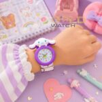ساعت مچی بچگانه طرح Cinnamoroll سیلیکونی عروسکی - تصویر 4