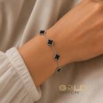دستبند زنانه طرح ون‌کلیف (Van Cleef) مدل آلهمبرا (Alhambra) ریز - تصویر 3