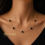 گردنبند زنانه طرح ون‌کلیف (Van Cleef) مدل چهاربرگ ریز - تصویر 2