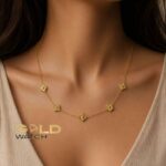 گردنبند زنانه طرح ون‌کلیف (Van Cleef) مدل چهاربرگ ریز - تصویر 4