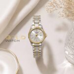 ساعت مچی زنانه کاسیو (Casio) دو رنگ استیل و طلایی