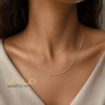 گردنبند زنانه زنجیر مار (Snake Chain) نقره‌ای ظریف